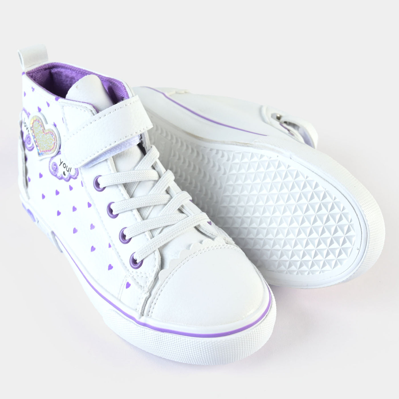 Girls Sneakers 5787-White/Purple