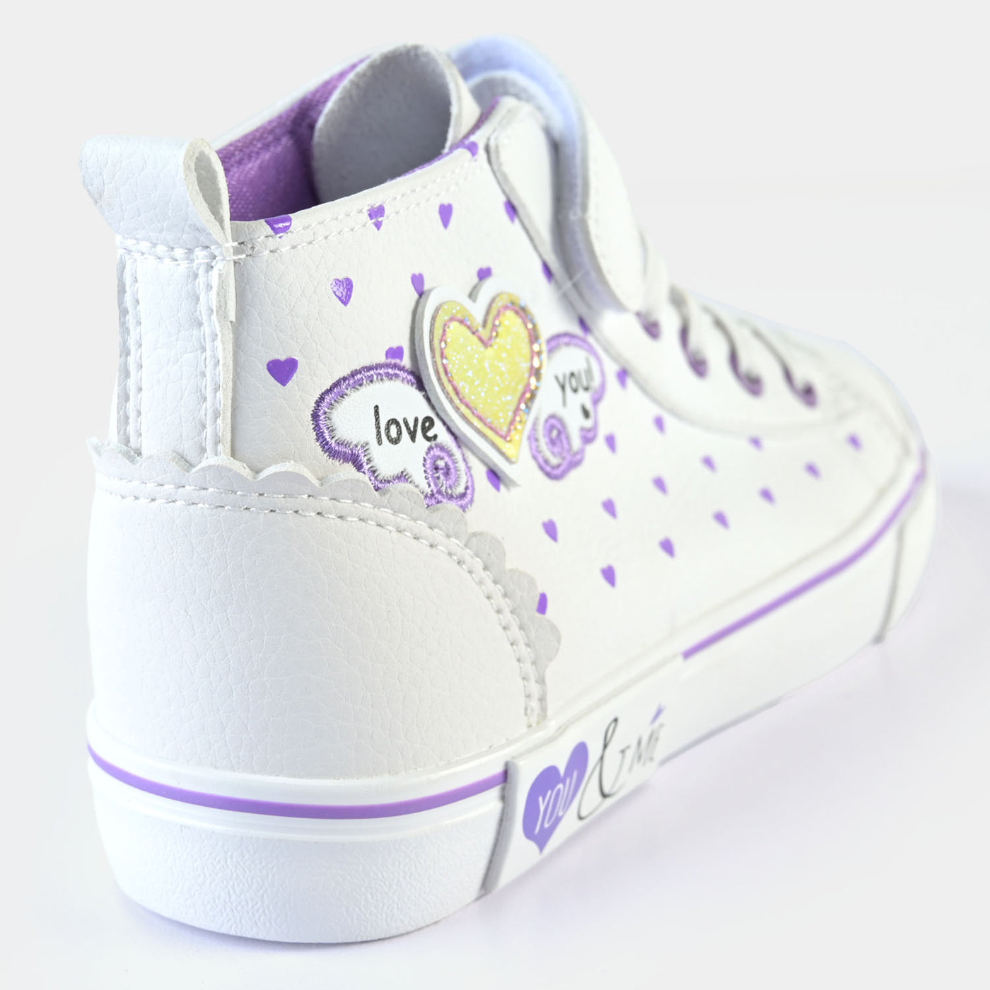 Girls Sneakers 5787-White/Purple