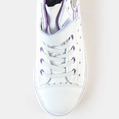 Girls Sneakers 5787-White/Purple