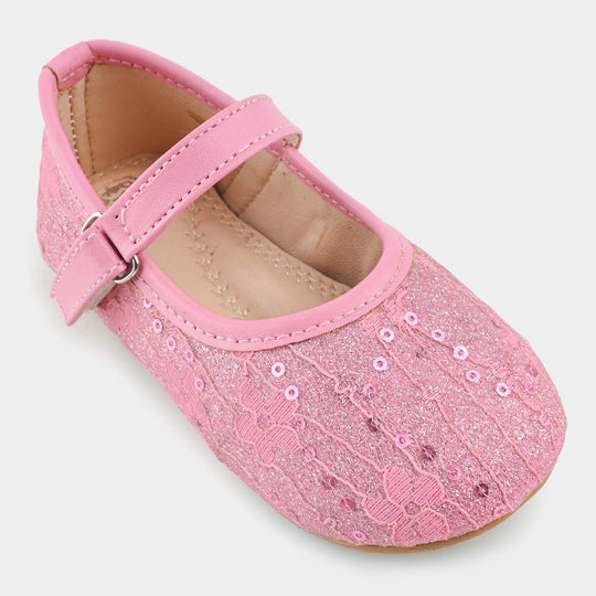 Girls Pumps 1295-Pink