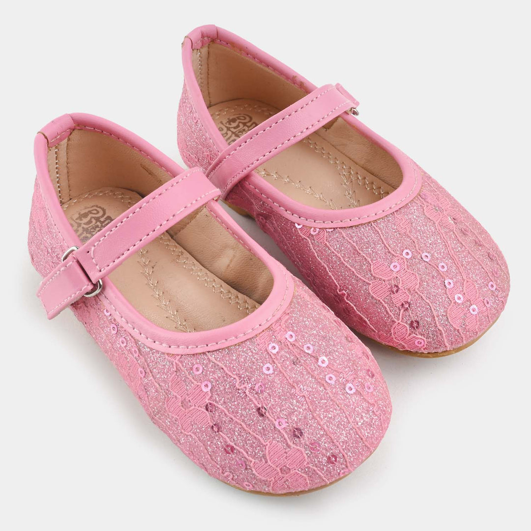 Girls Pumps 1295-Pink