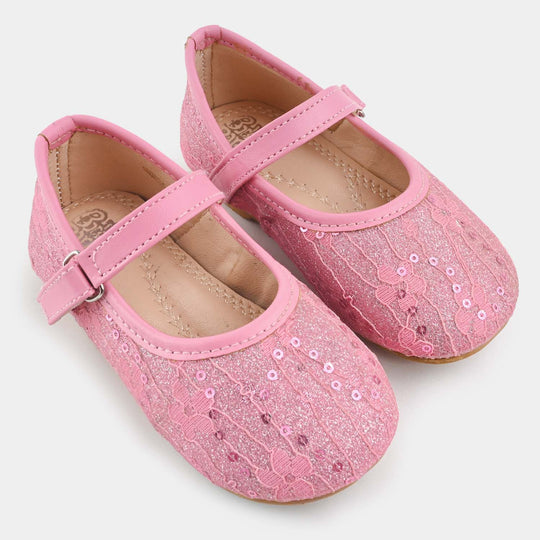 Girls Pumps 1295-Pink