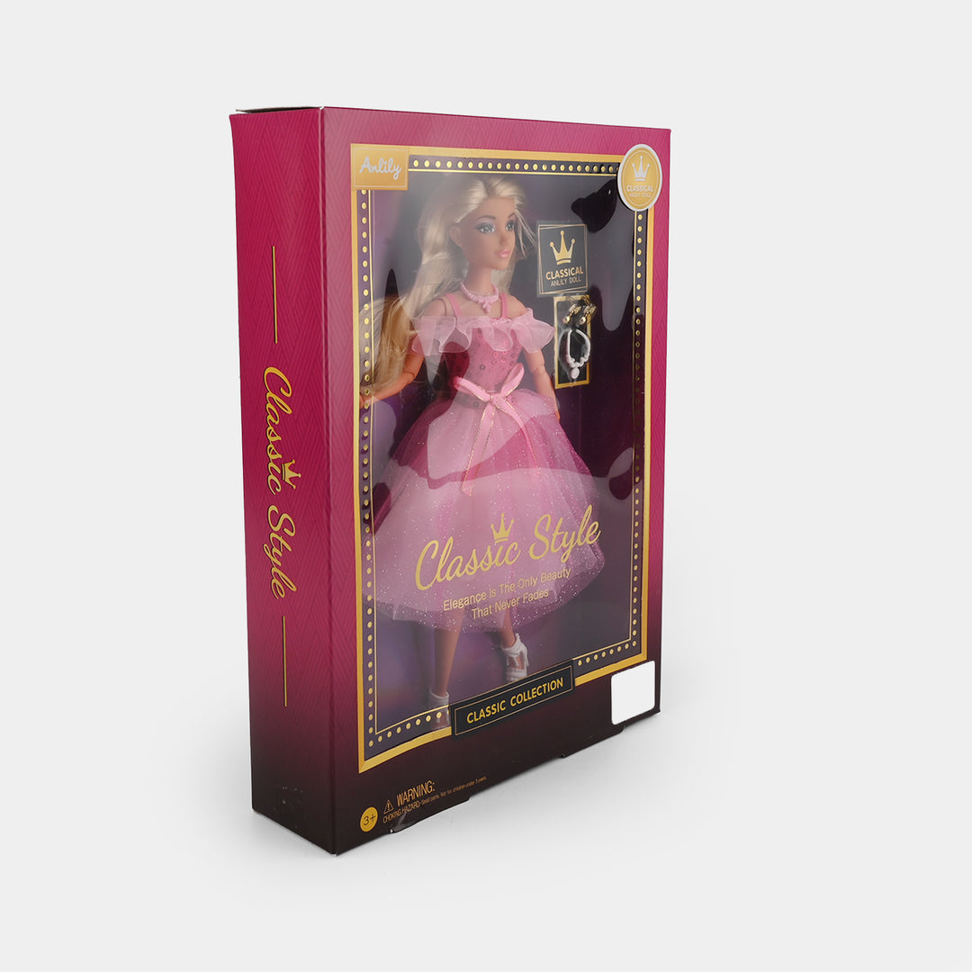 11.5" Lovely Fashion Doll with Accessories Set
