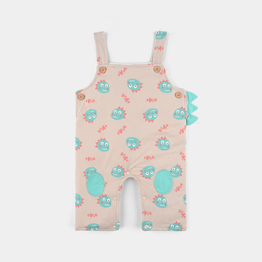 Infant Boys Cotton Interlock Suit-Beige/Orange