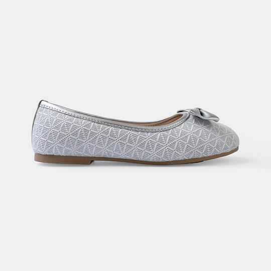 Girls Pumps BS-040-SILVER