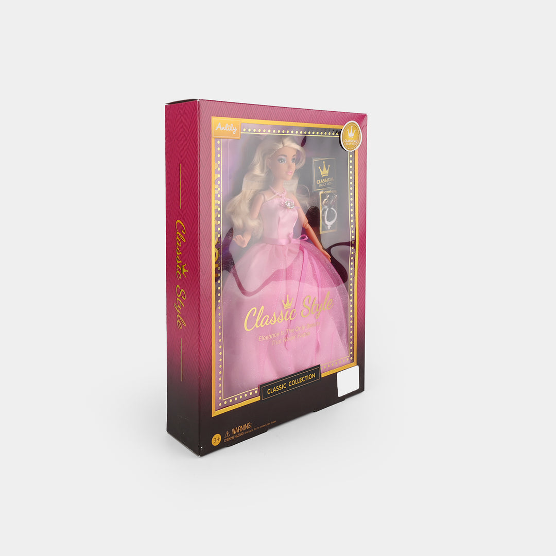 11.5" Lovely Fashion Doll with Accessories Set