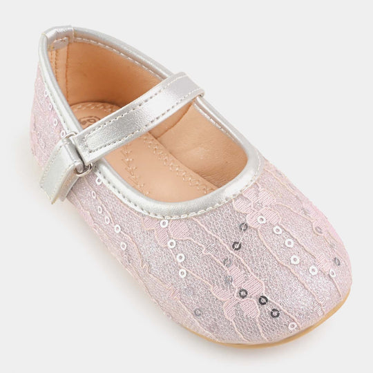 Girls Pumps 1295-Lt-Pink