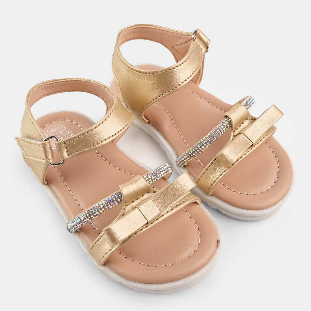 Girls Sandal 1301-Golden