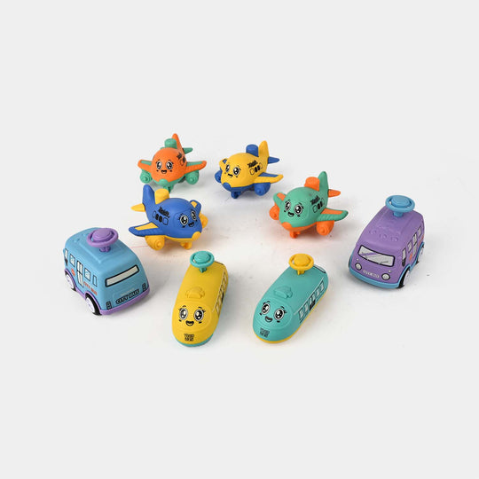 Press It to Slide | Friction-Powered Vehicle Toy Set