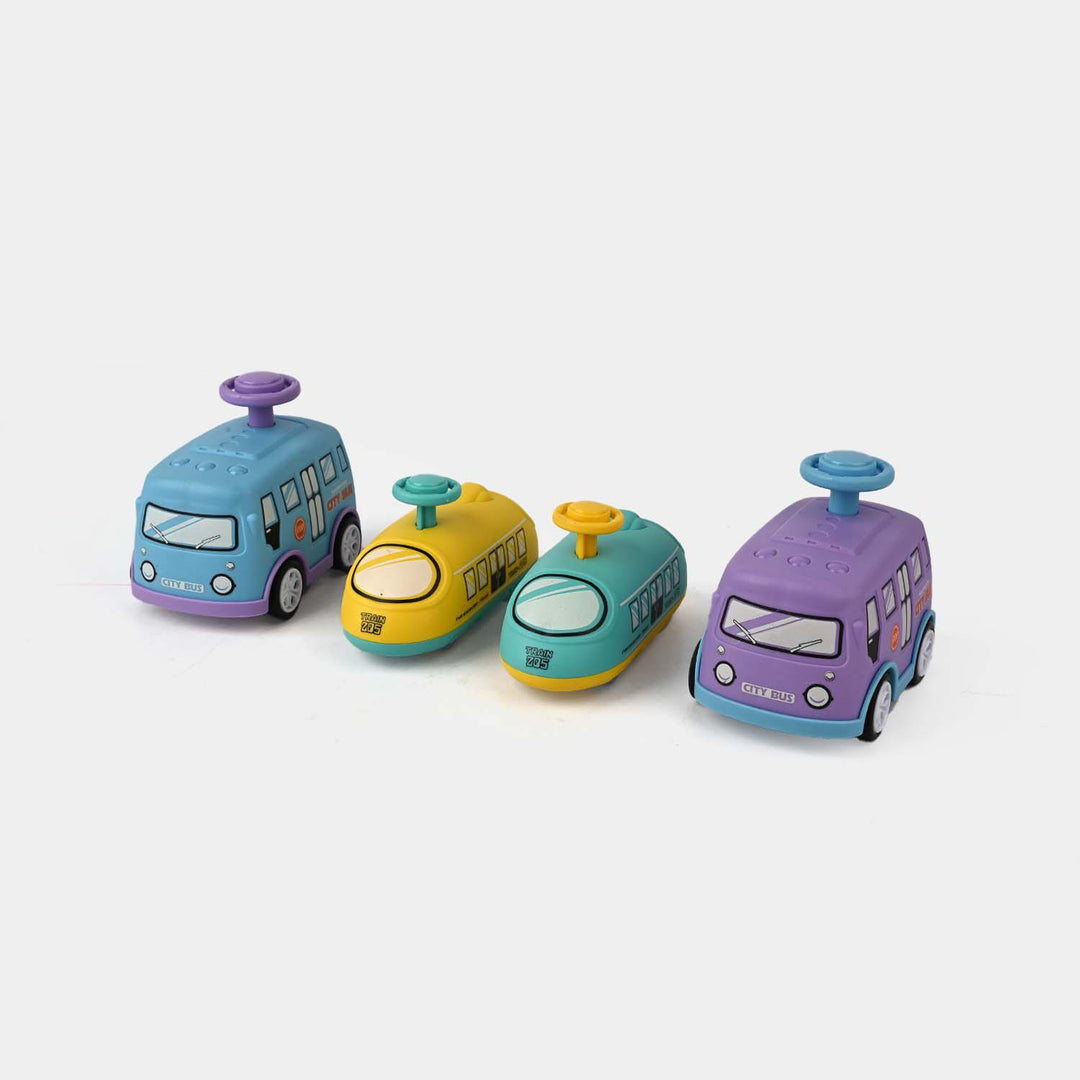 Press It to Slide | Friction-Powered Vehicle Toy Set