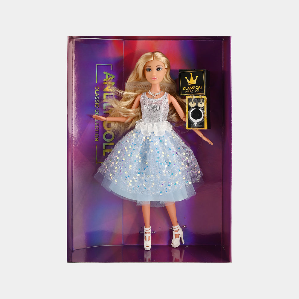 11.5" Lovely Fashion Doll with Accessories Set