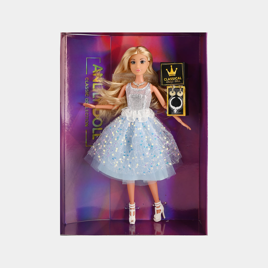 11.5" Lovely Fashion Doll with Accessories Set