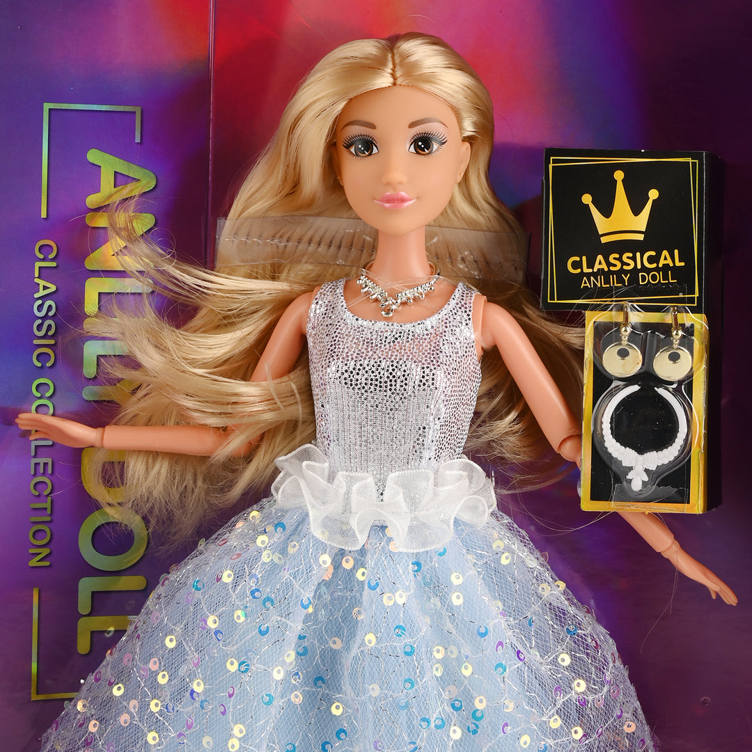 11.5" Lovely Fashion Doll with Accessories Set