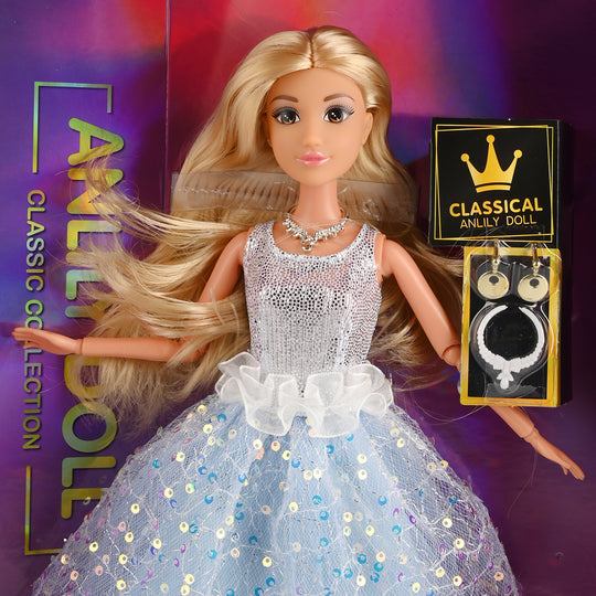 11.5" Lovely Fashion Doll with Accessories Set