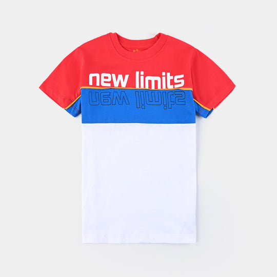 Boys Cotton Jersey T-Shirt H/S New Limits