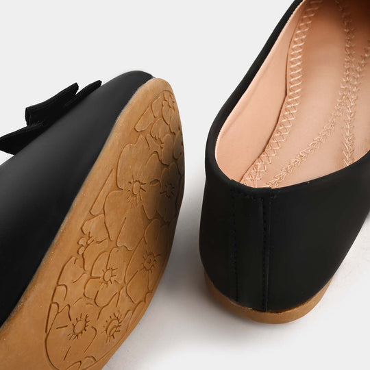Girls Pumps 1252-BLACK
