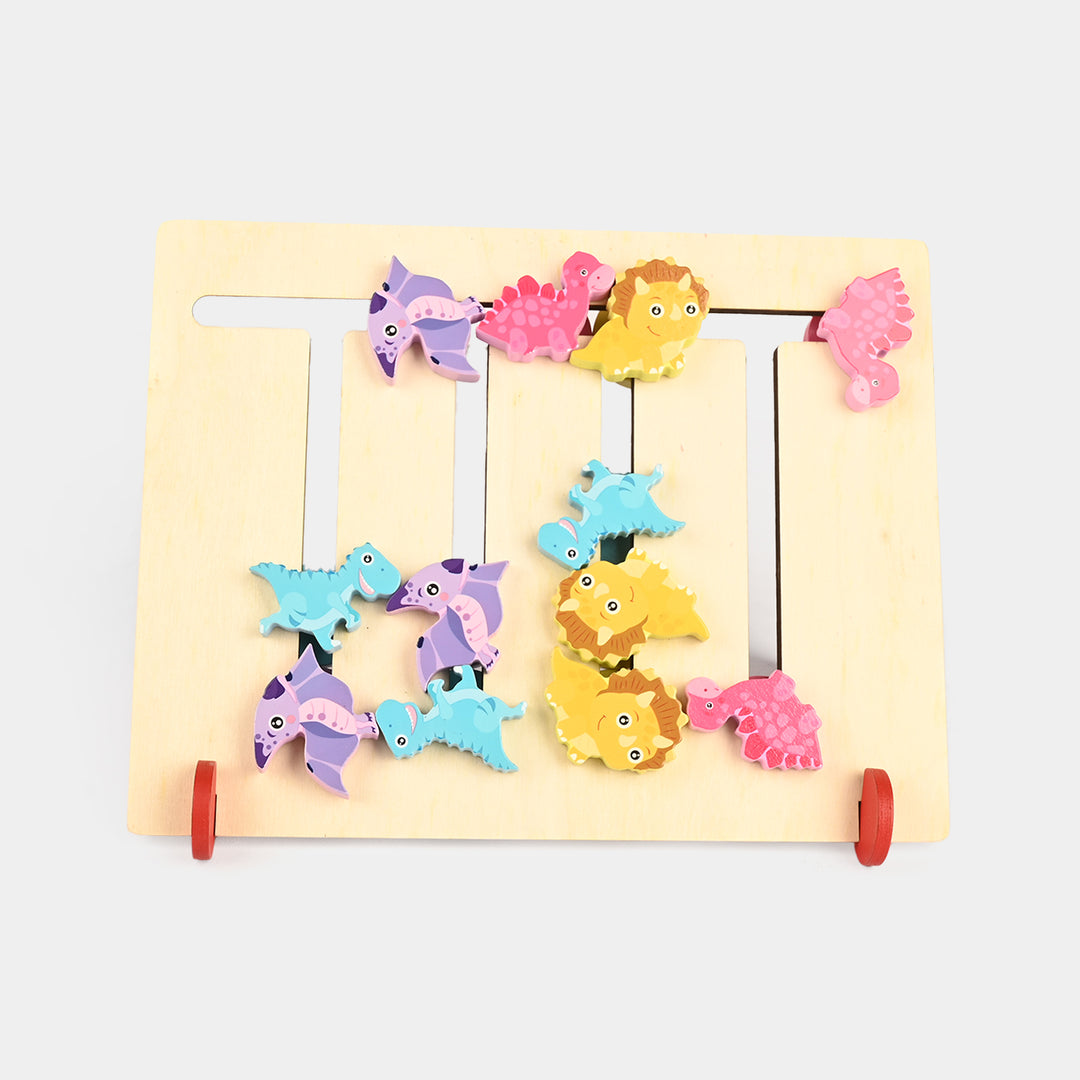 Wooden Four Color Intelligence Game