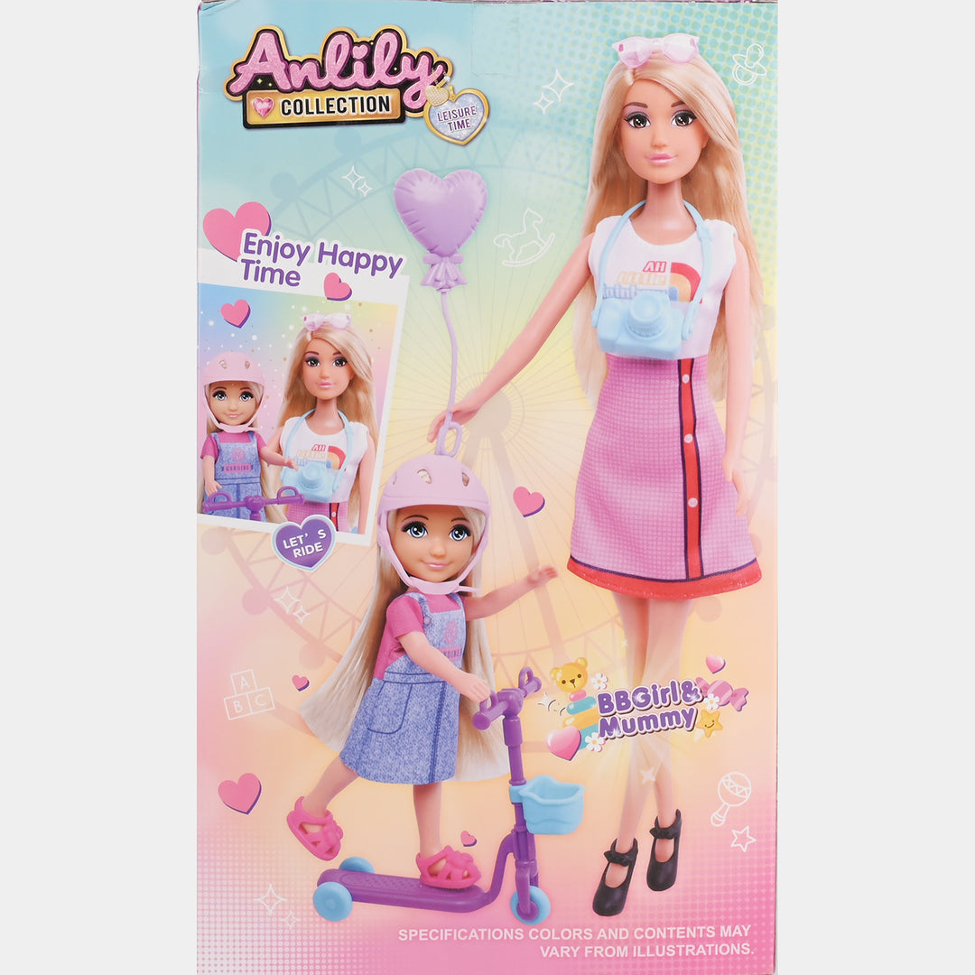 11.5" Lovely Fashion Doll with Accessories Set