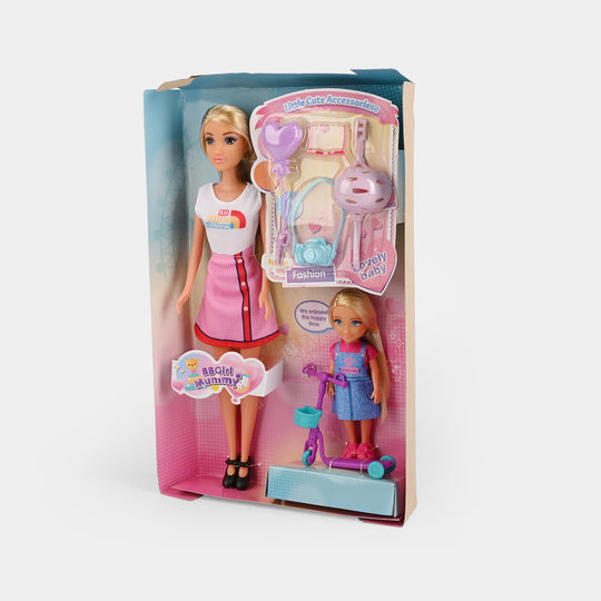 11.5" Lovely Fashion Doll with Accessories Set
