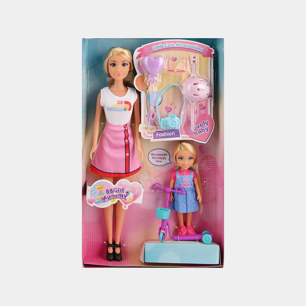 11.5" Lovely Fashion Doll with Accessories Set