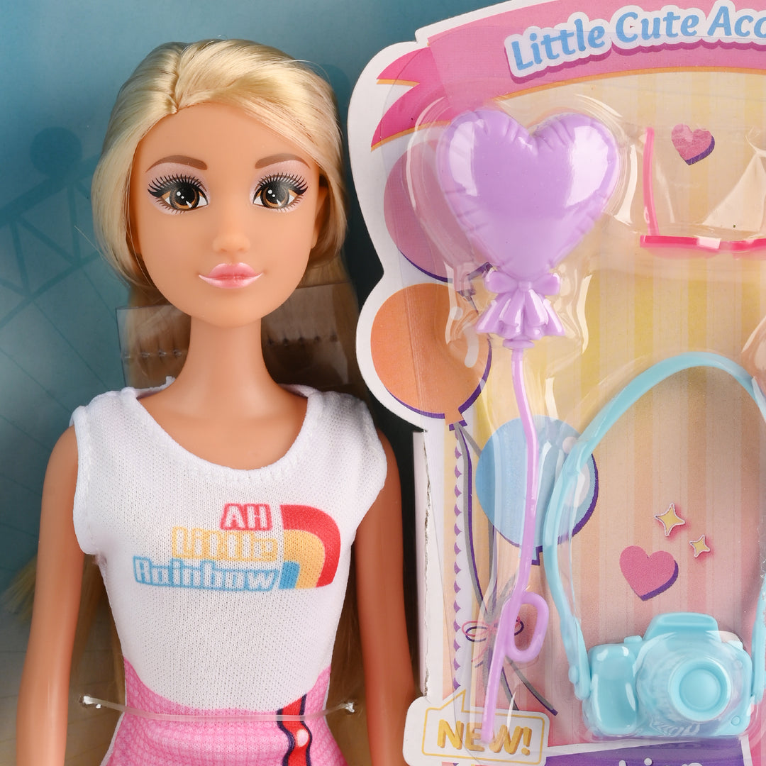 11.5" Lovely Fashion Doll with Accessories Set