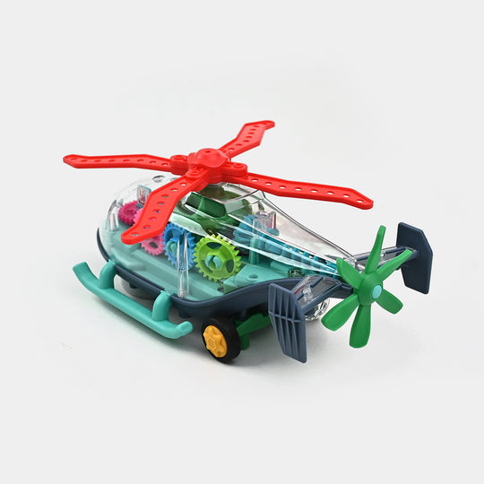 Helicopter With Light & Music Toy For Kids