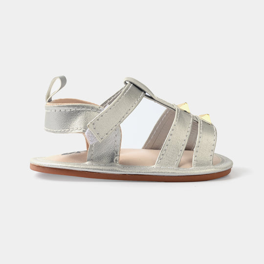 Baby Girls Shoes 222-45-SILVER