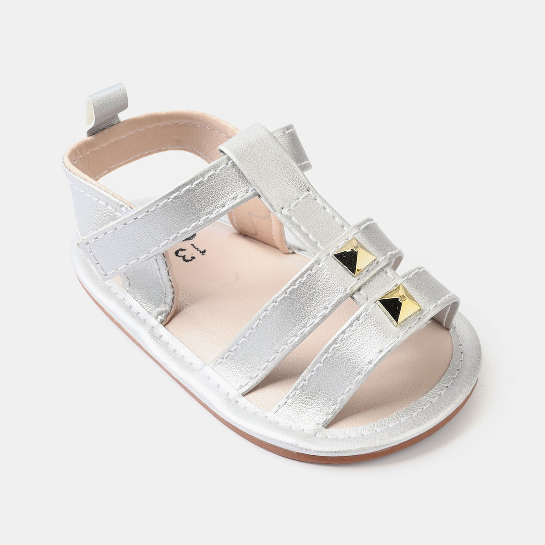 Baby Girls Shoes 222-45-SILVER
