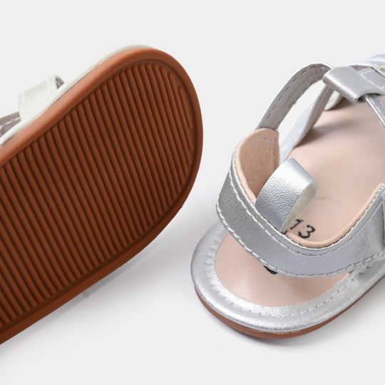 Baby Girls Shoes 222-45-SILVER