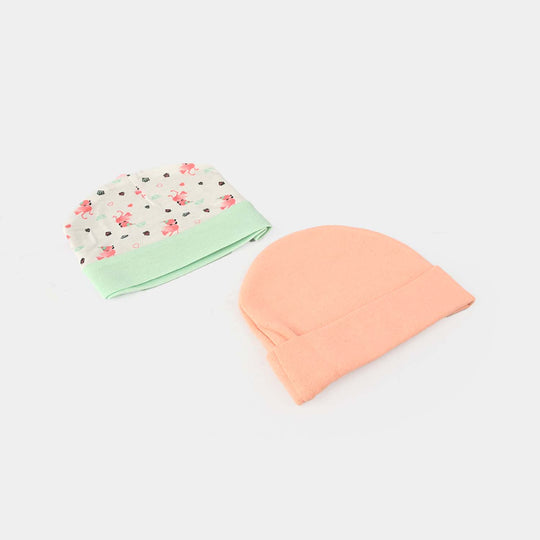 Baby Cap 2PCs Set | 6-12M