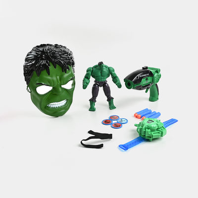 Action Figure Set With Superhero Accessories