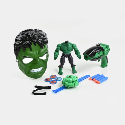 Action Figure Set With Superhero Accessories