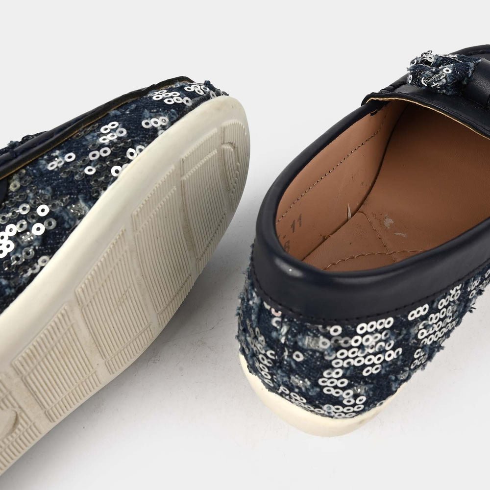 Girls Loafer JV-11-NAVY