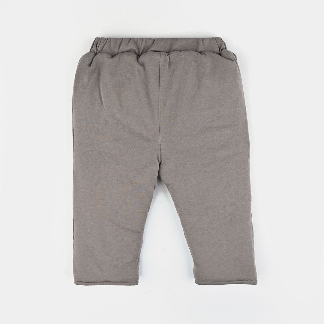 Infant Girls Cotton Interlock Suit-Pink/Grey