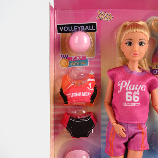 11.5" Lovely Fashion Doll with Accessories Set