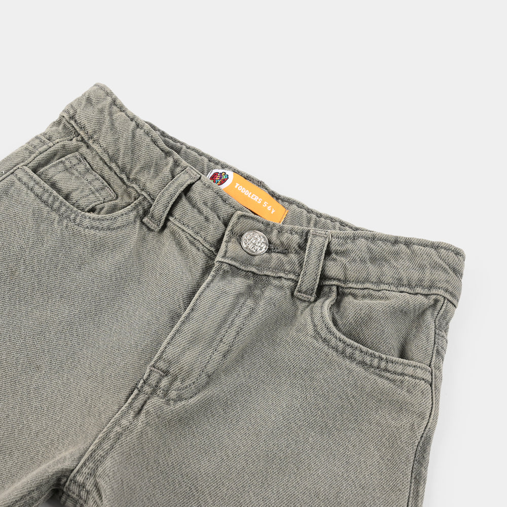 Boys Denim Stretch Shorts (Vengeance) - Grey