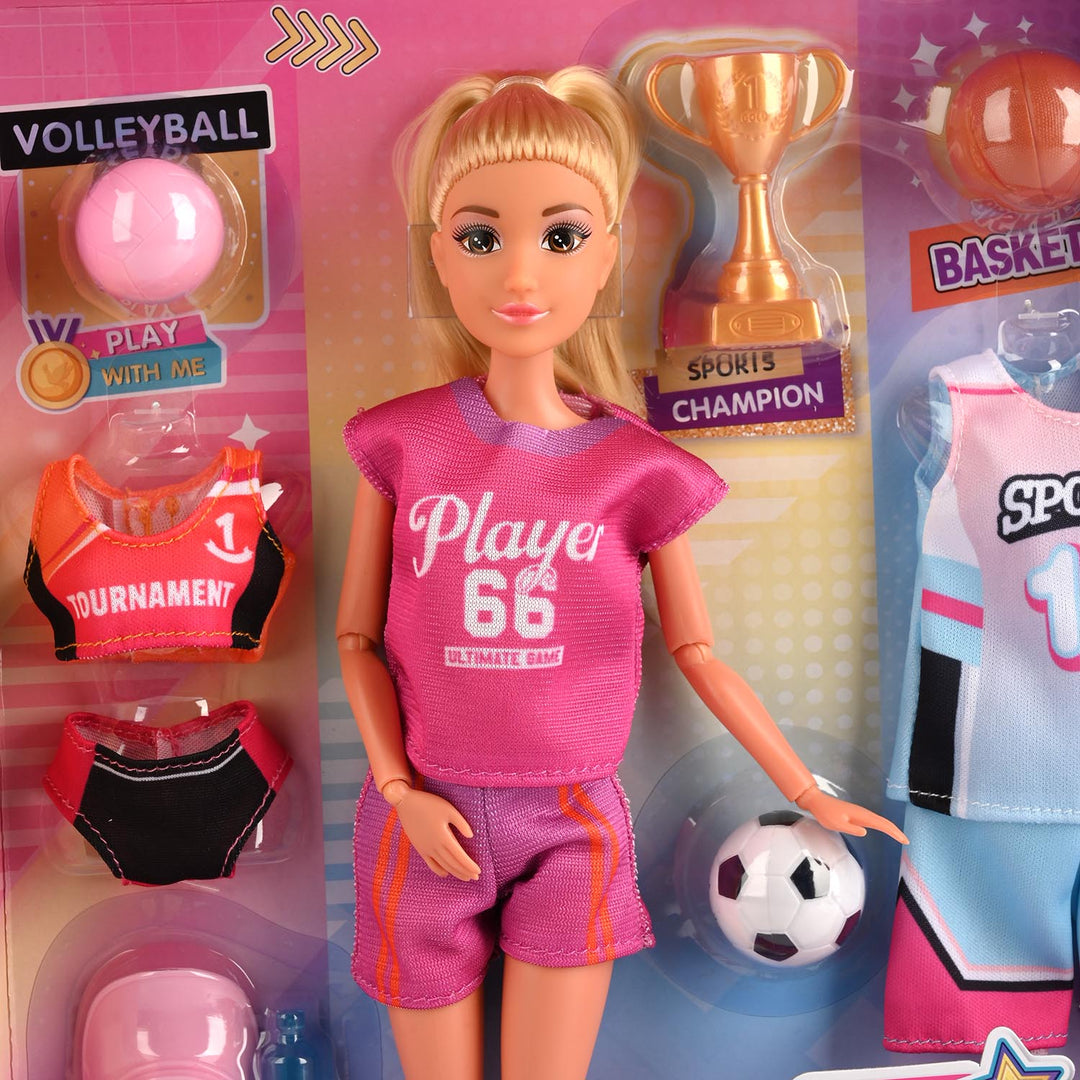 11.5" Lovely Fashion Doll with Accessories Set