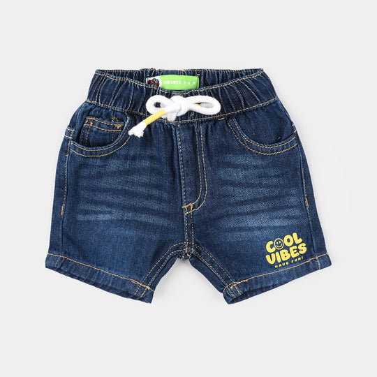 Infant Boys Denim Shorts (Cool Vibes) - Dark Blue