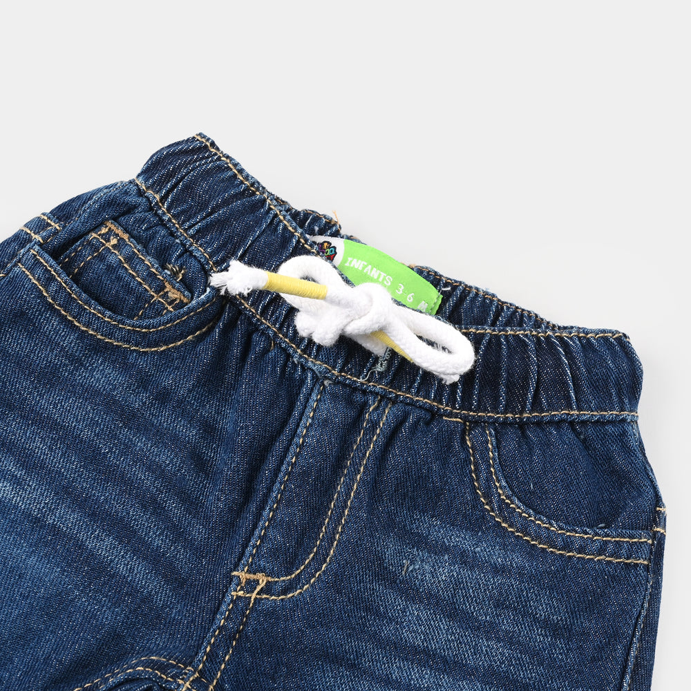 Infant Boys Denim Shorts (Cool Vibes) - Dark Blue