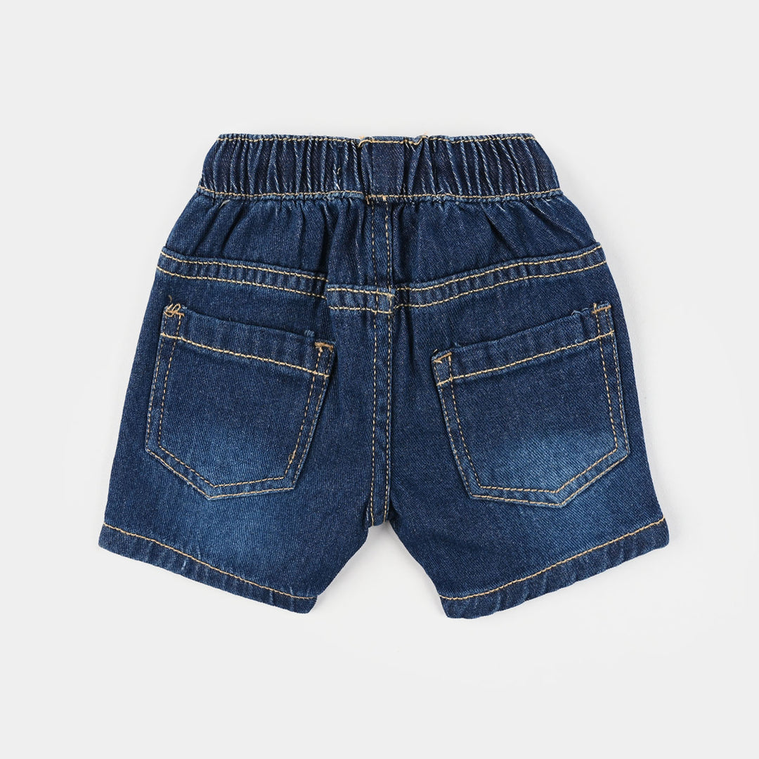 Infant Boys Denim Shorts (Cool Vibes) - Dark Blue