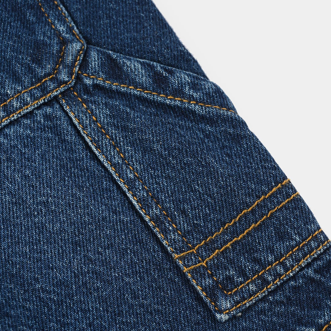 Boys Denim Stretch Shorts (Trail) - Mid Blue