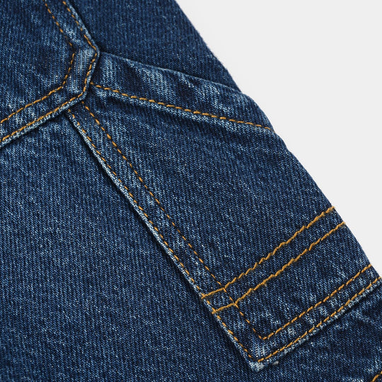 Boys Denim Stretch Shorts (Trail) - Mid Blue