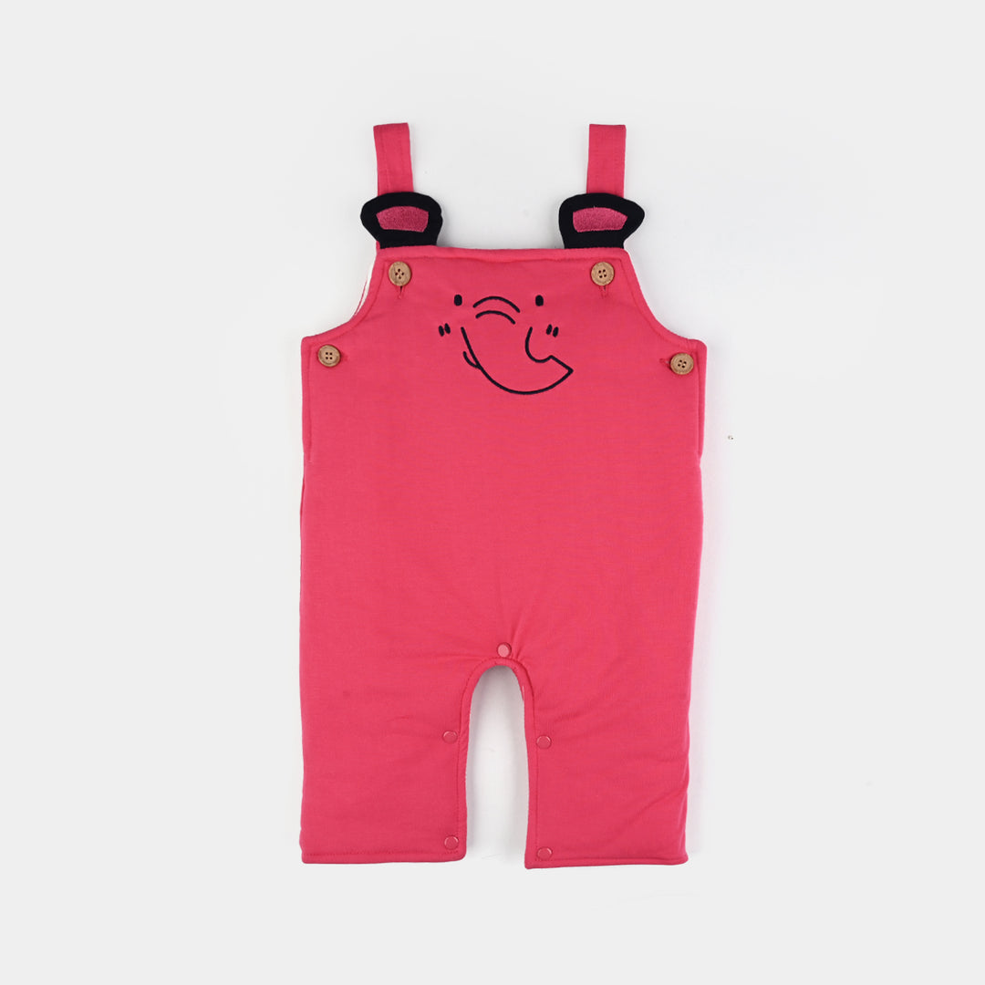 Infant Girls Cotton Interlock Suit-Pink/Grey