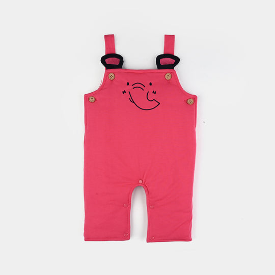 Infant Girls Cotton Interlock Suit-Pink/Grey
