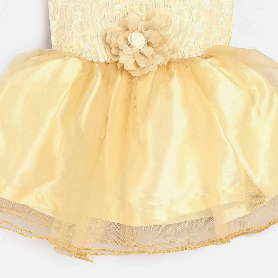 Infant Girl Poly Satin Fancy Frock