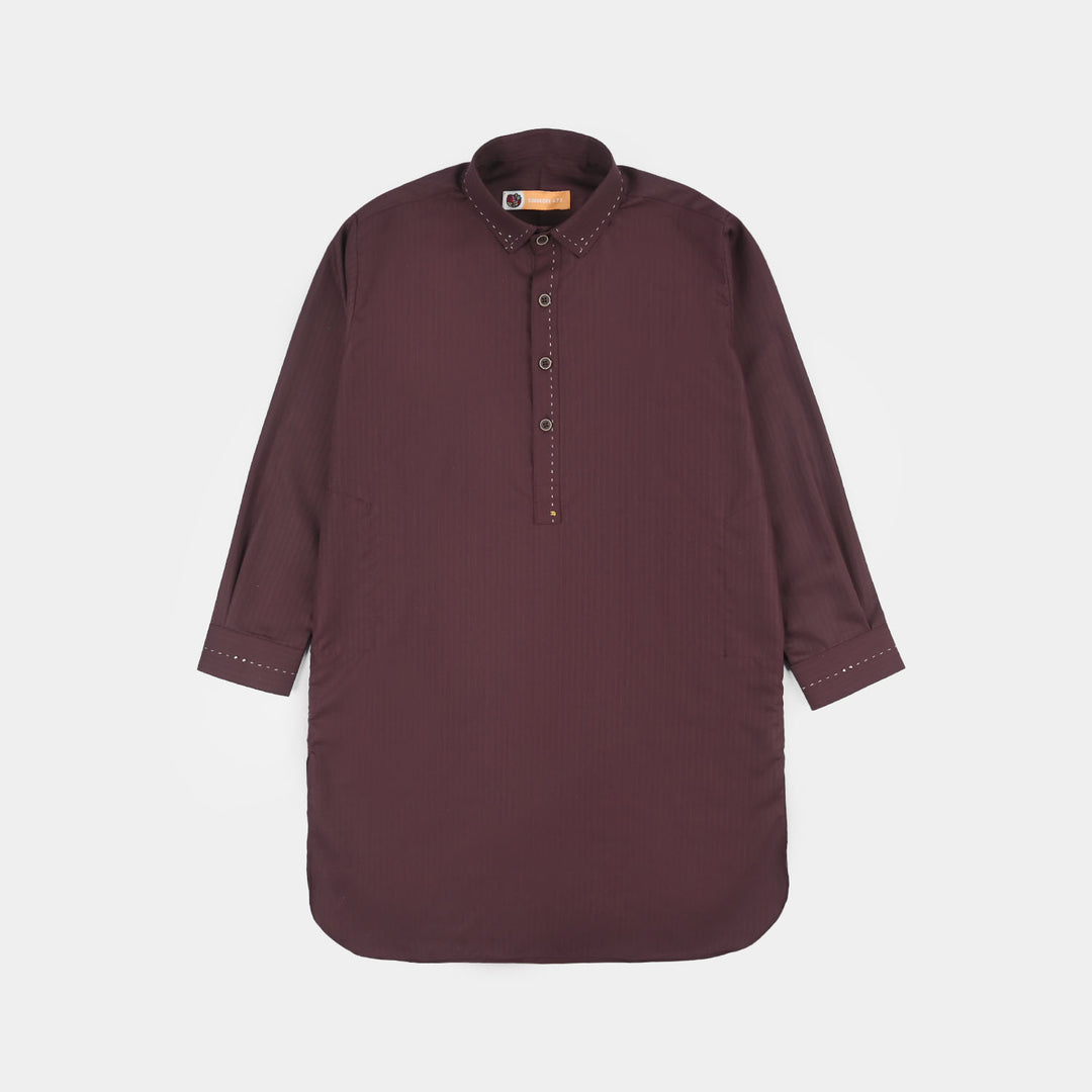 Boys Poly Viscose Suit - Magenta