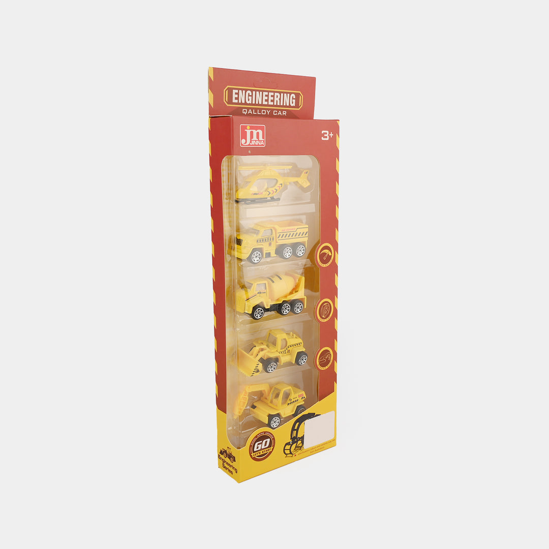 Alloy Slided Construction Vehicle Set | 5Ps