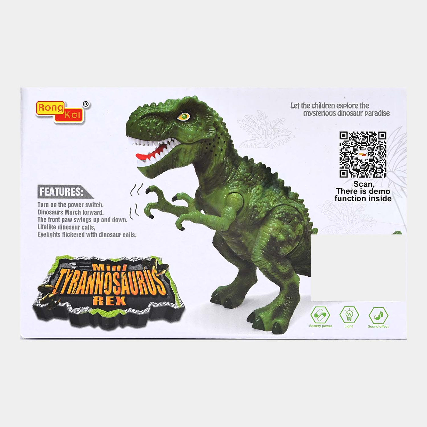 Walking T-Rex Dinosaur Sound And Light Toy