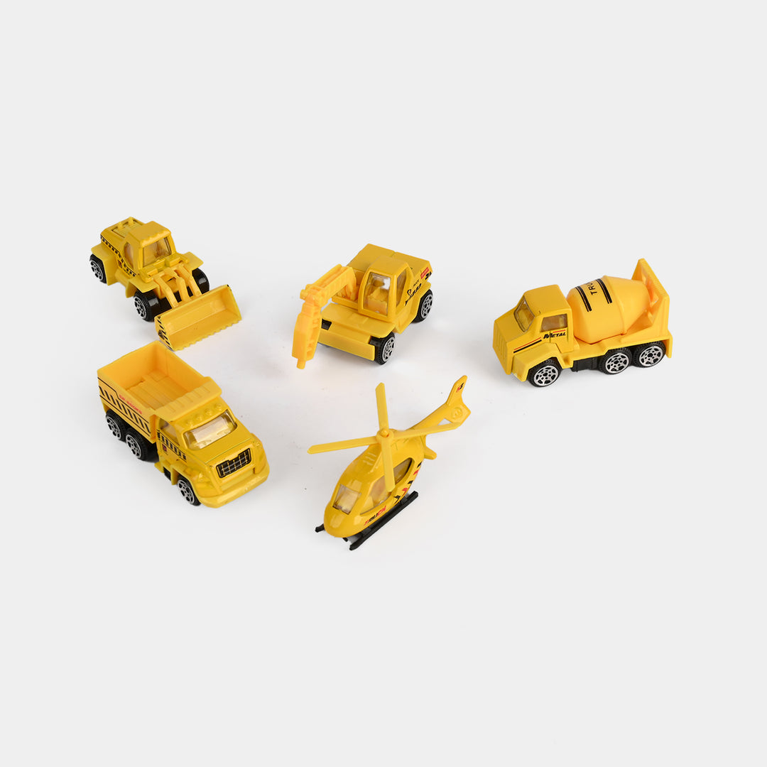 Alloy Slided Construction Vehicle Set | 5Ps