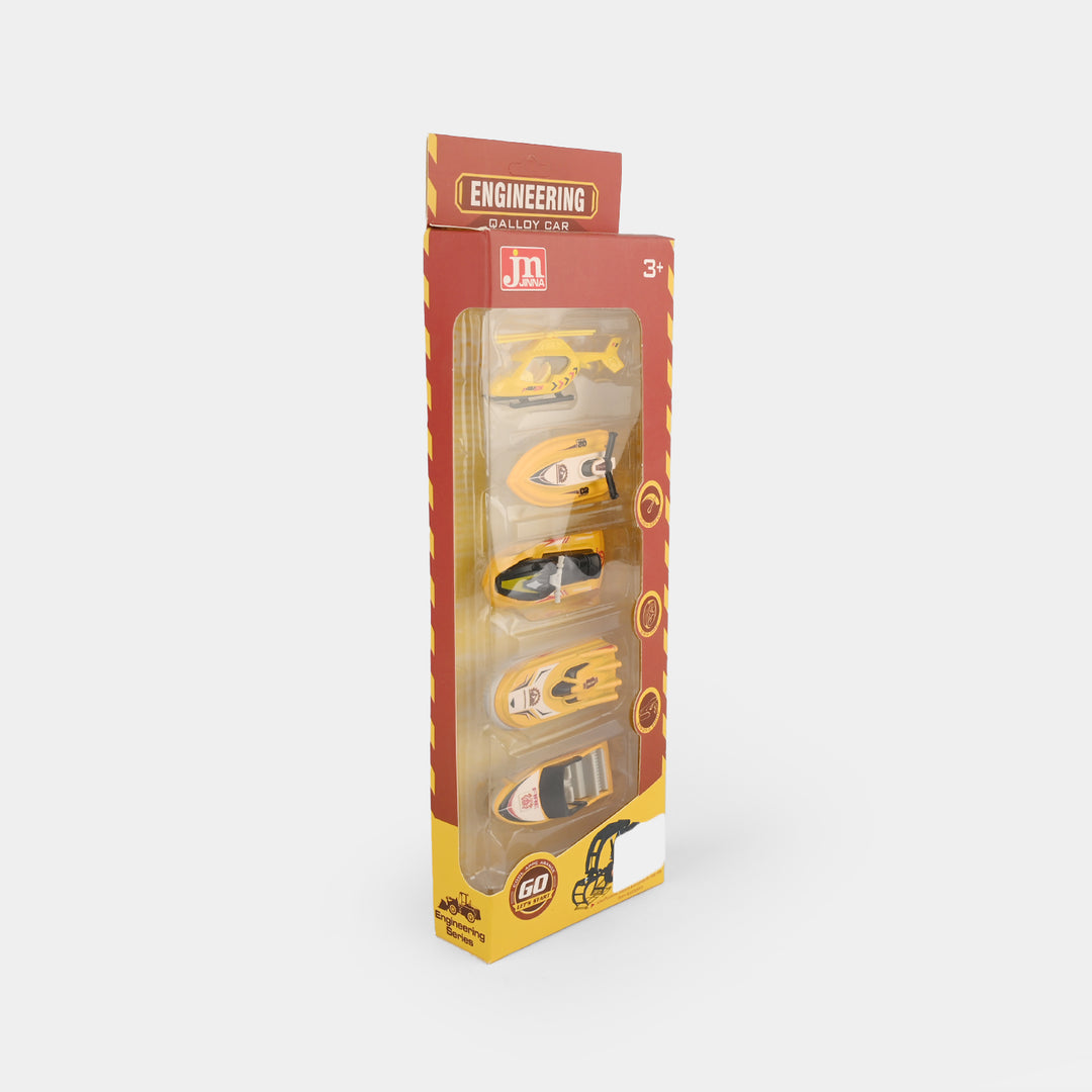 Alloy Slided Construction Vehicle Set | 5Ps